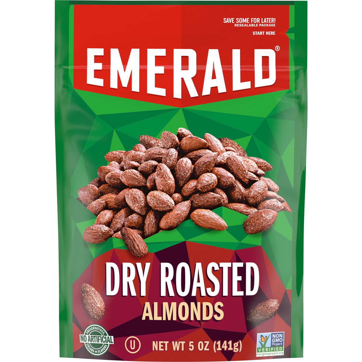 slide 1 of 5, Emerald Dry Roasted Almonds 5 oz, 5.000 oz