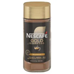 Nescafé Gold Espresso Velvety Crema Golden Roasted Arabica Instant Blonde Coffee 3.5 oz