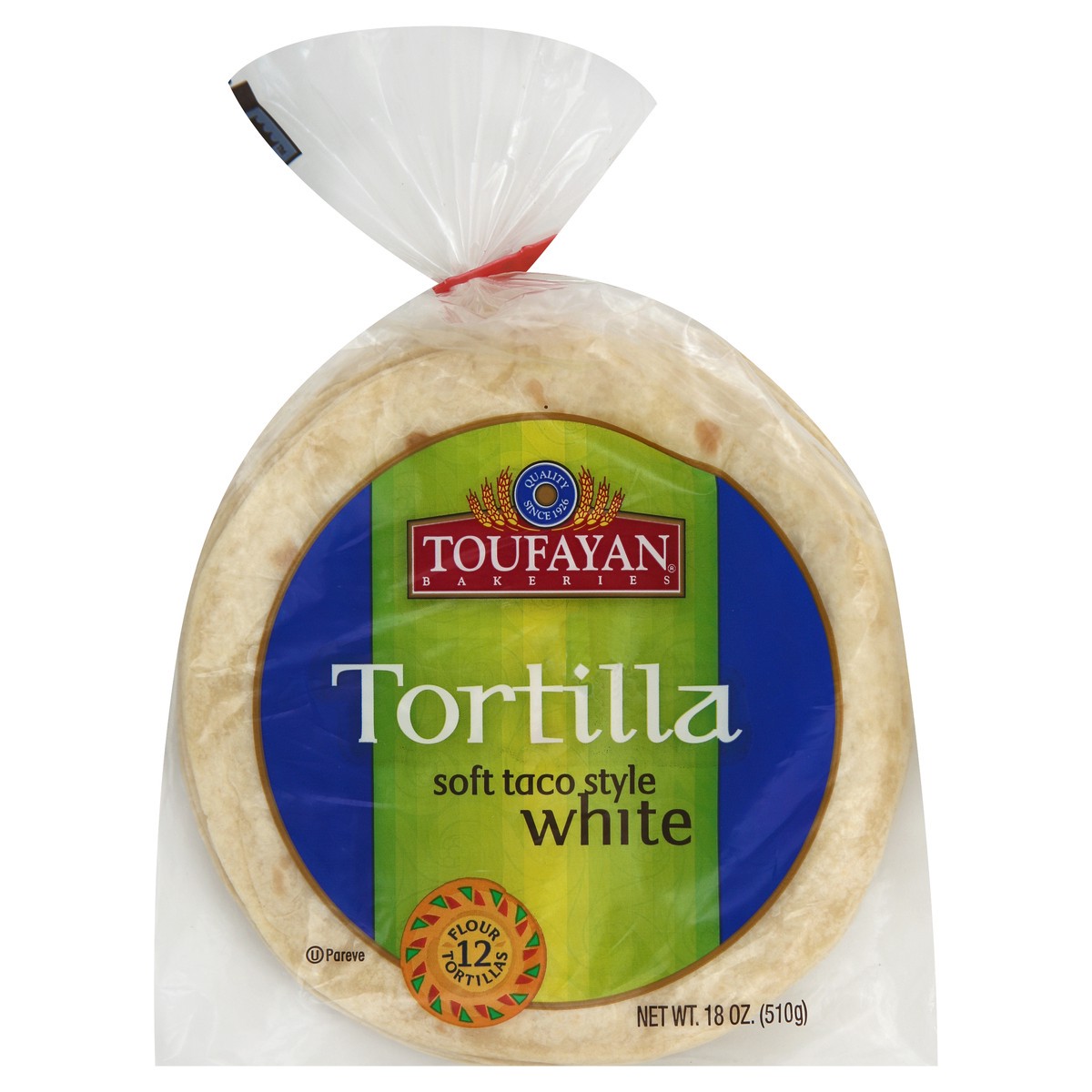 slide 4 of 6, Toufayan Tortilla 12 ea, 12 ct