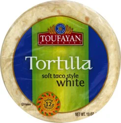 Toufayan Tortillas White - 18 oz