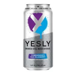 Yesly Pomegranate Acai Blueberry Still Water Beverage - 16 fl oz