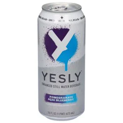 Yesly Pomegranate Acai Blueberry Still Water Beverage - 16 fl oz