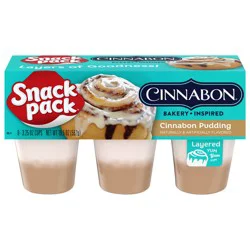 Snack Pack Cinnabon Pudding 6 - 3.25 oz Cups