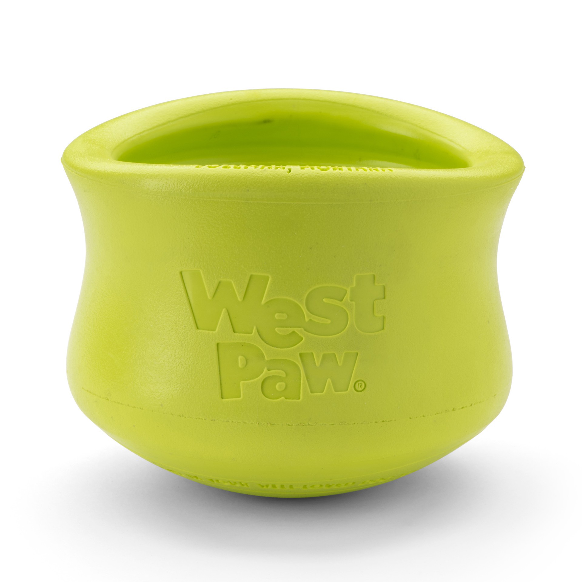 slide 17 of 17, West Paw Toppl Dog Toy Green Small 3", 3 in
