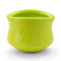 slide 9 of 17, West Paw Toppl Dog Toy Green Small 3", 3 in