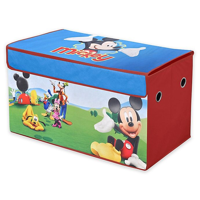 slide 1 of 2, Disney Mickey Mouse Collapsible Storage Trunk, 1 ct