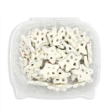 slide 1 of 1, R.M. Palmer Company Hy-Vee Frosted Snowflake Pretzels, 7 oz