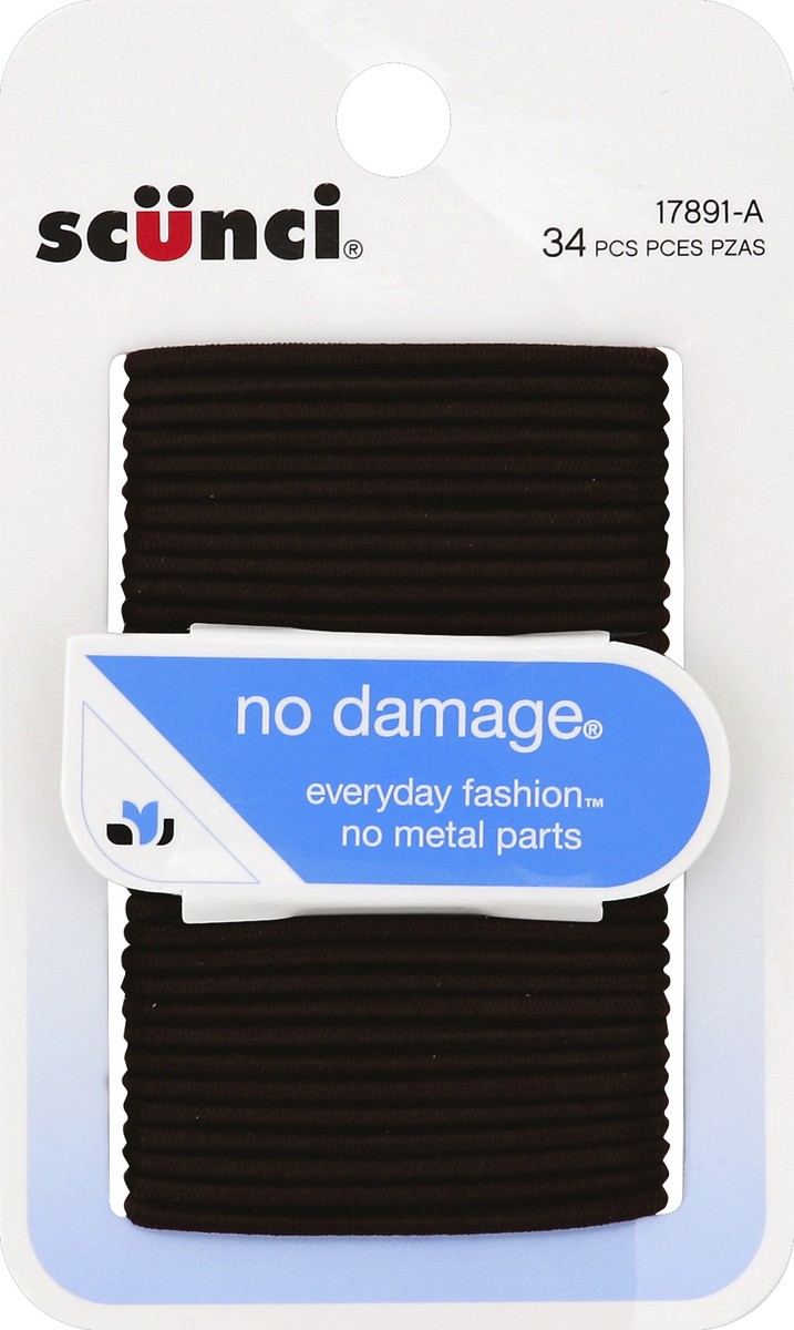 slide 2 of 2, scünci Ponytail Holders 34 ea, 34 ct