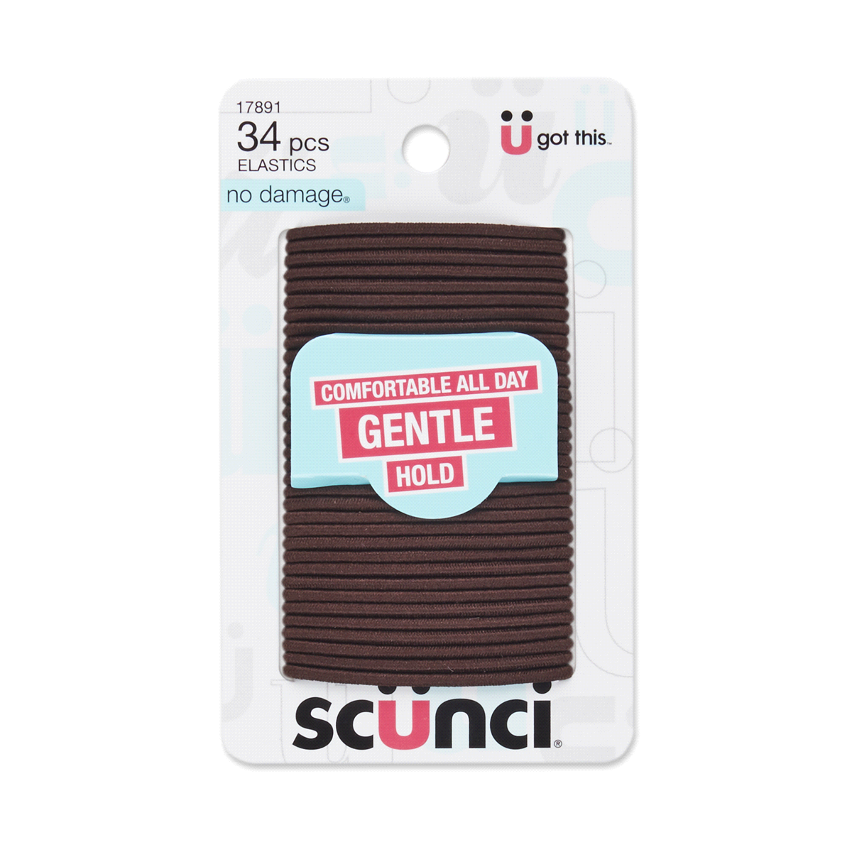 slide 1 of 2, scünci Ponytail Holders 34 ea, 34 ct