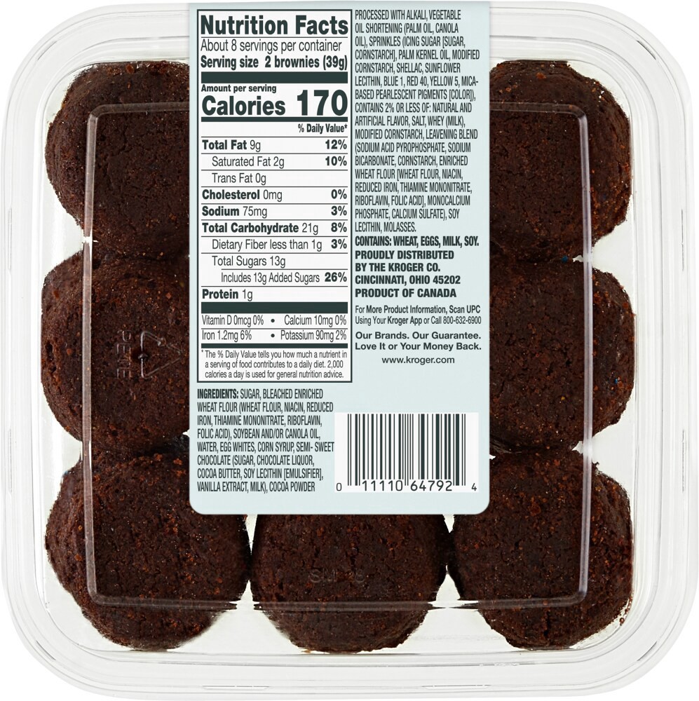 slide 2 of 2, Bakery Fresh Brownie Bites, 10.9 oz