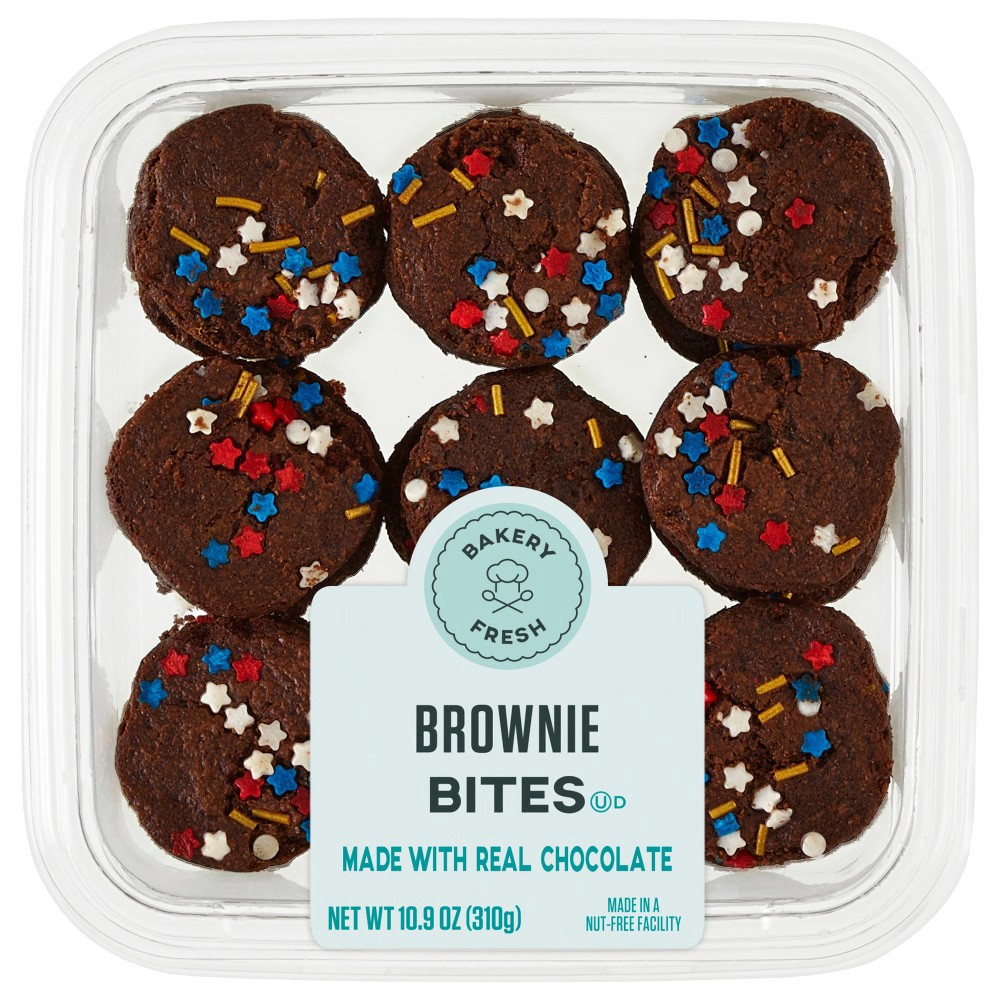 slide 1 of 2, Bakery Fresh Brownie Bites, 10.9 oz