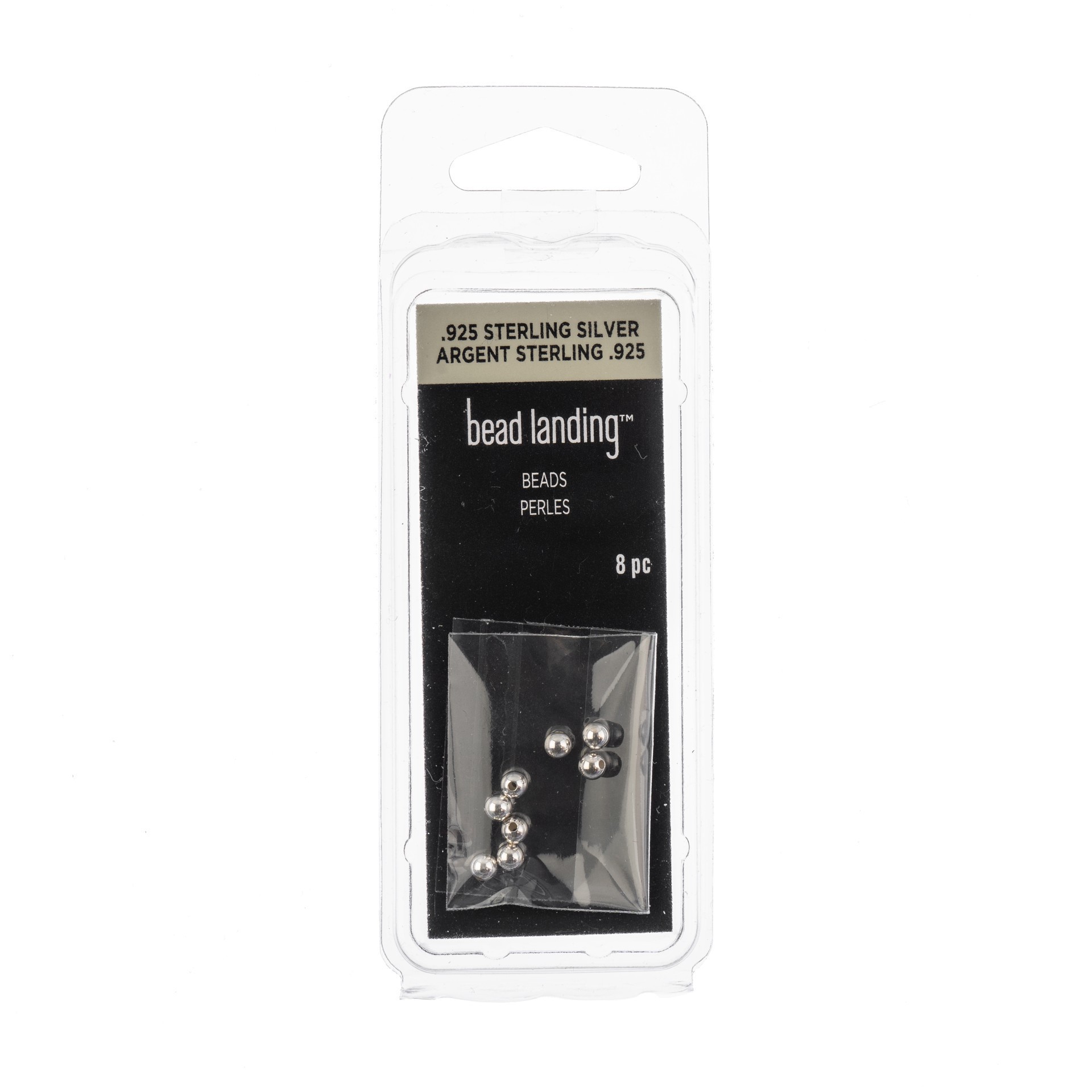 slide 3 of 3, 3mm Sterling Silver Crimp Beads, 8ct. By Bead Landing, 3 mm