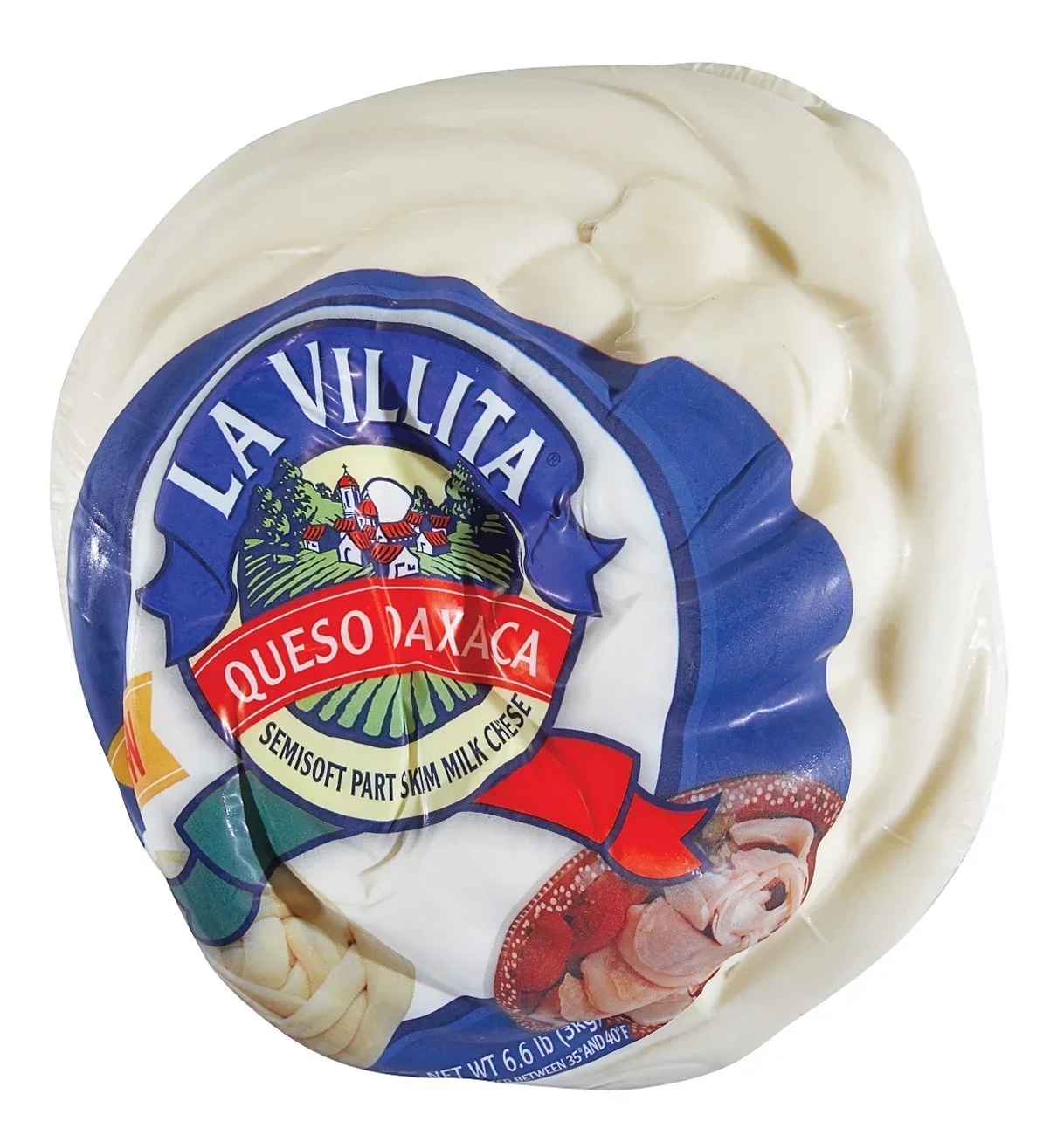 slide 1 of 1, La Villita Queso Oaxaca Cheese, Custom Sliced, per lb