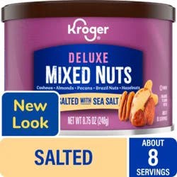Kroger Deluxe Salted With Sea Salt Mixed Nuts