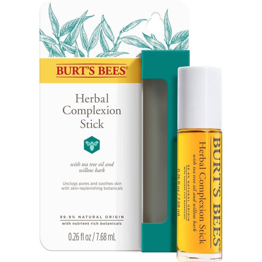 slide 5 of 10, Burt's Bees Herbal Blemish Stick With Tea Tree Leaf Oil, 0.26 oz