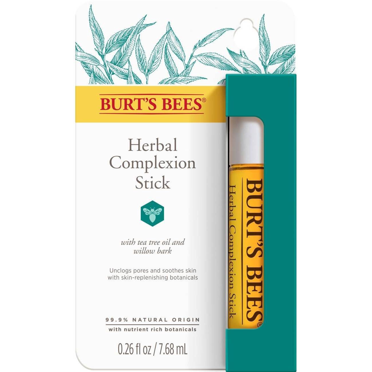 slide 1 of 10, Burt's Bees Herbal Blemish Stick With Tea Tree Leaf Oil, 0.26 oz