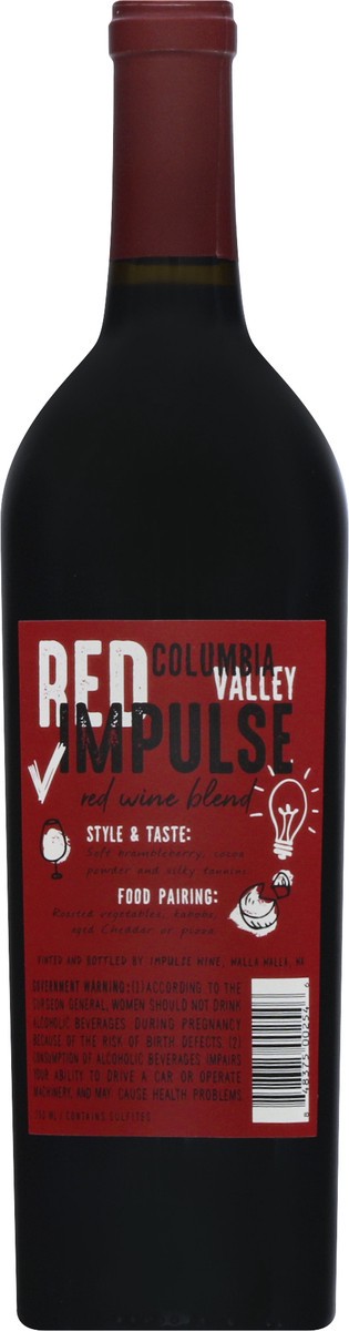 slide 10 of 10, Red Impulse Red Blend, Columbia Valley,, 25.4 oz