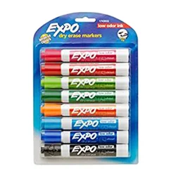 Expo Low-Odor Dry Erase Markers Chisel Tip Fashion Colors