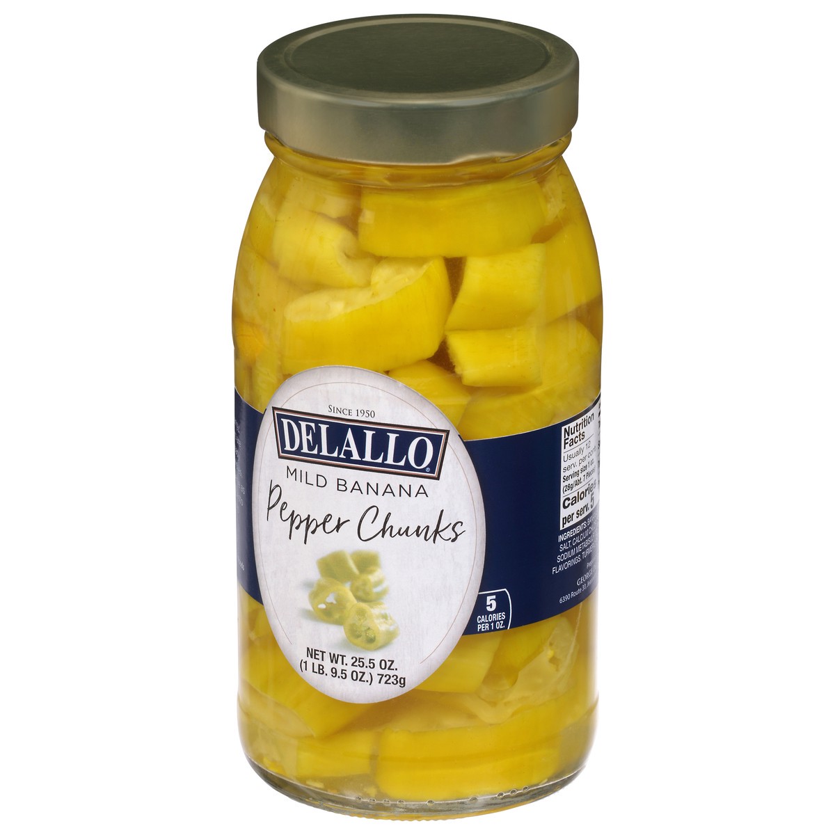 slide 11 of 14, DeLallo Mild Banana Pepper Chunks 25.5 oz, 25.5 oz