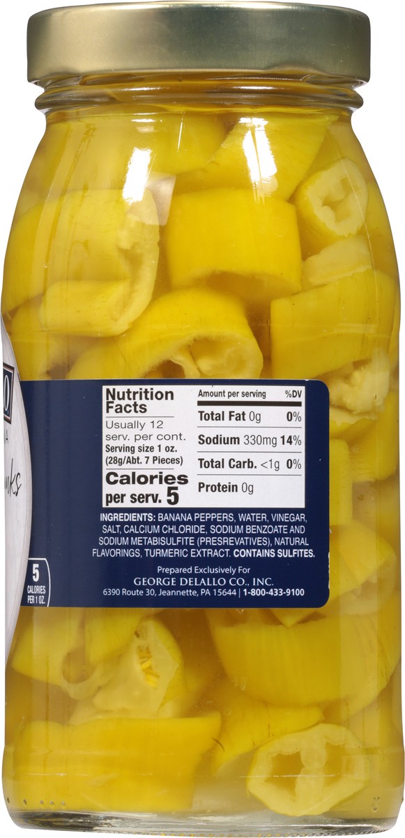 slide 4 of 14, DeLallo Mild Banana Pepper Chunks 25.5 oz, 25.5 oz
