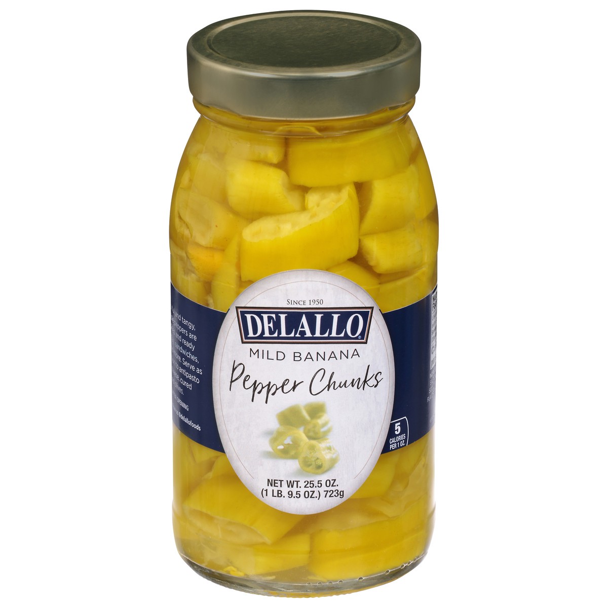 slide 8 of 14, DeLallo Mild Banana Pepper Chunks 25.5 oz, 25.5 oz
