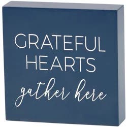 Pbk Block Sign - Grateful Hearts