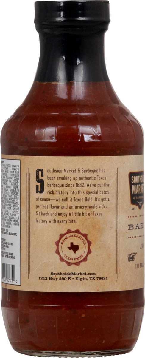 slide 12 of 12, Southside Market & Barbeque Southside Market Texas Bold Barbecue Sauce 18 oz Bottle, 18 oz