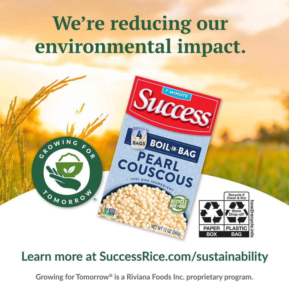 slide 3 of 6, Success Boil-in-Bag Pearl Couscous, 12 oz, 4 ct