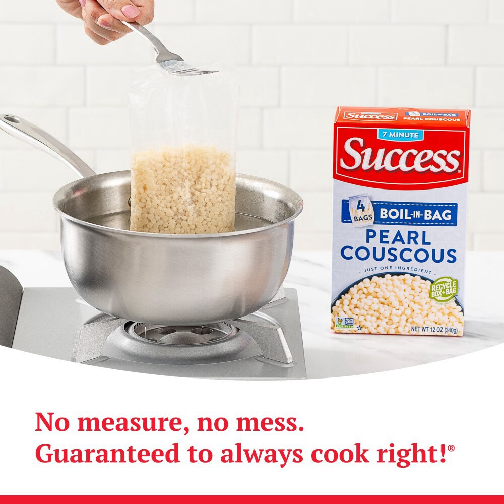 slide 6 of 6, Success Boil-in-Bag Pearl Couscous, 12 oz, 4 ct