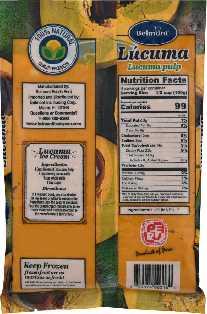 slide 2 of 11, Belmont Lucuma Pulp 14 oz, 14 oz