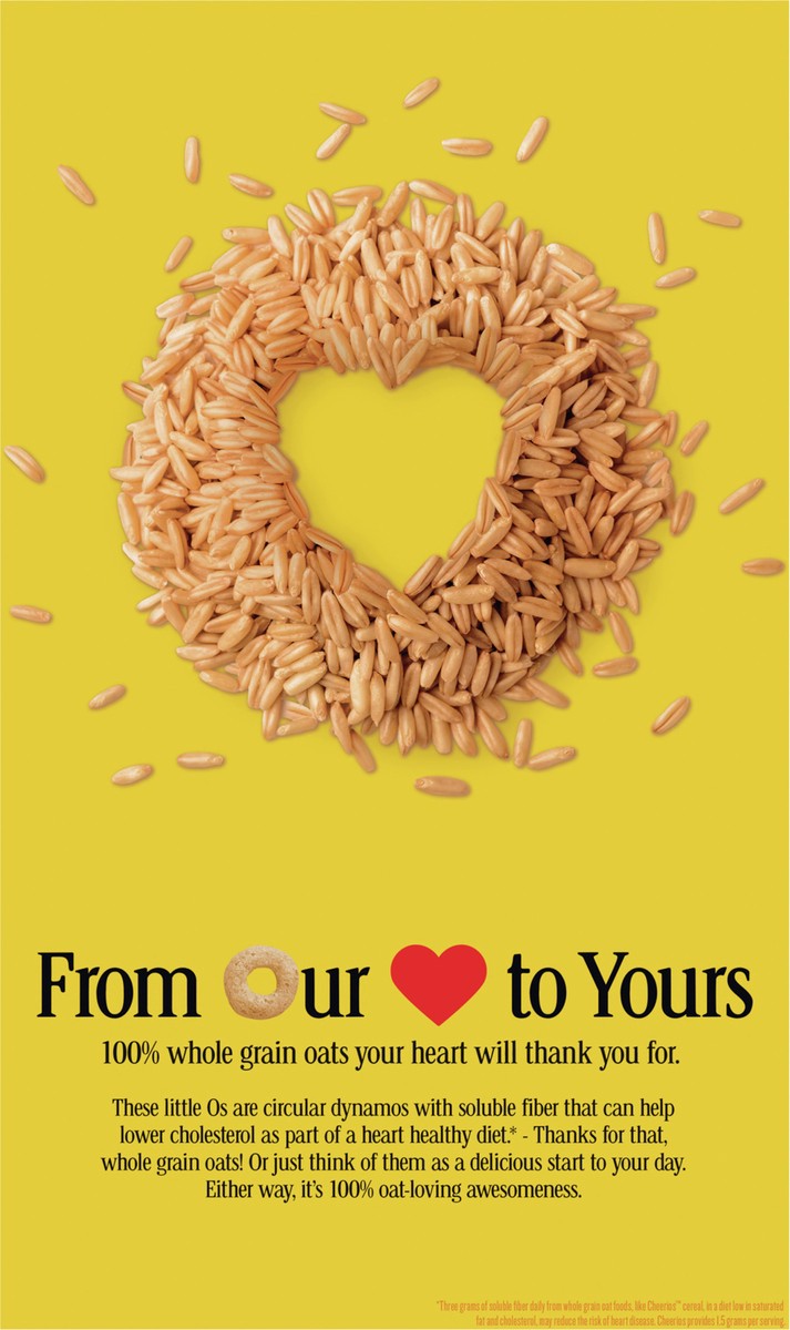 slide 5 of 13, Cheerios, Heart Healthy Gluten Free Breakfast Cereal, Family Size, 18 oz, 18 oz