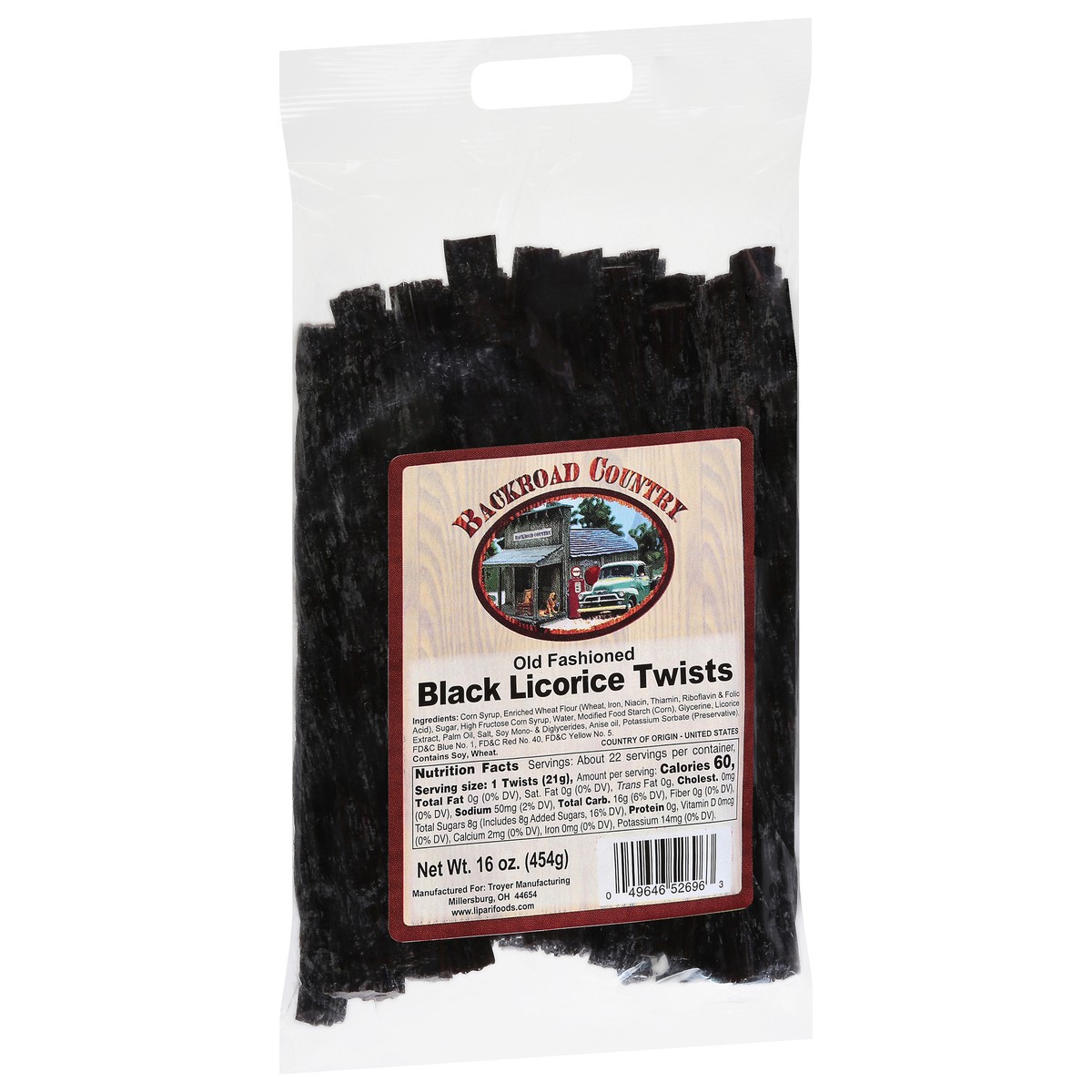 slide 5 of 13, Backroad Country Old Fashioned Black Licorice Twists 16 oz, 16 oz