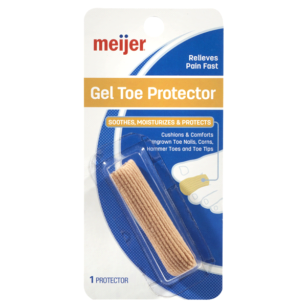 slide 1 of 1, Meijer Gel Toe Protector, 1 ct