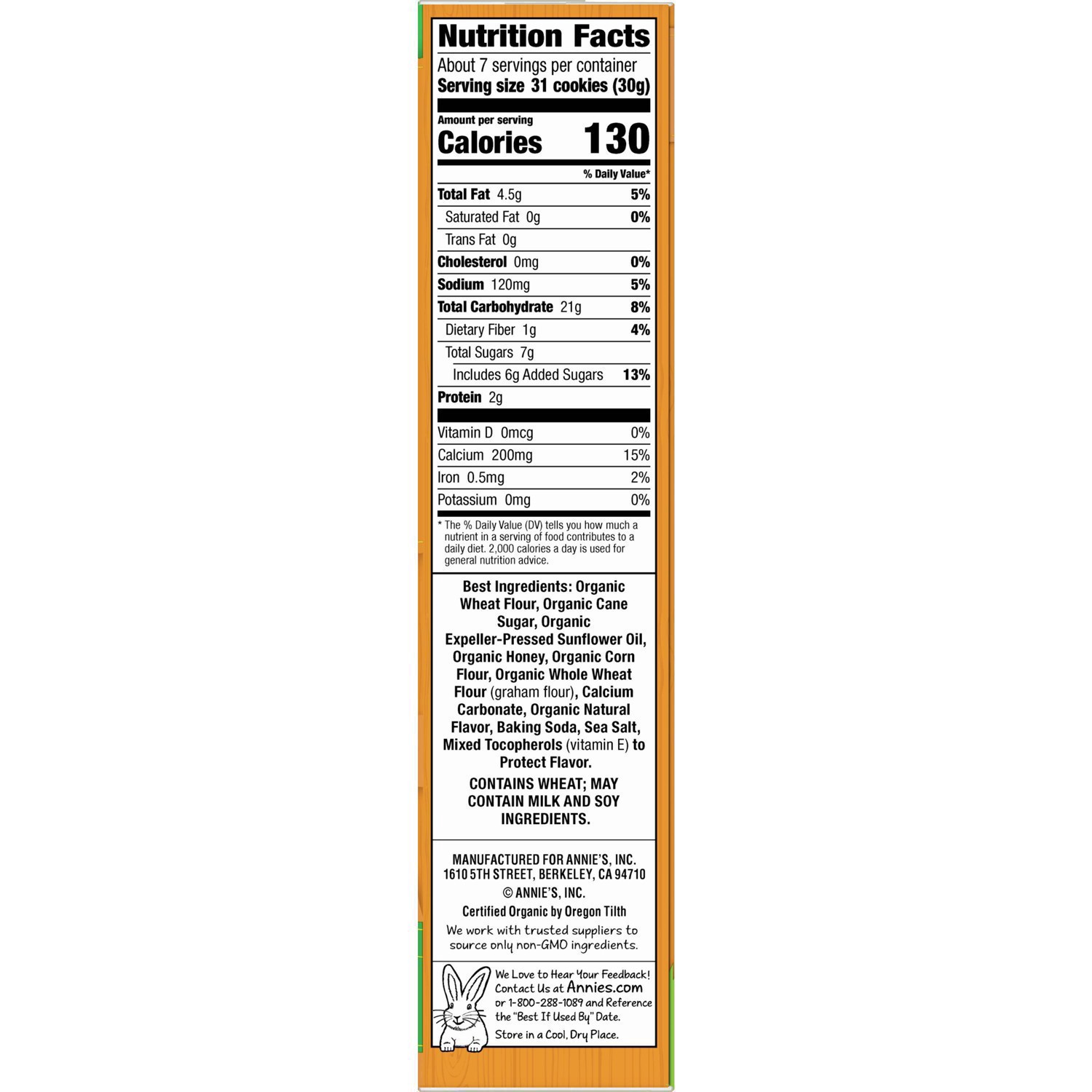 slide 14 of 103, Annie's Organic Baked Bunny Grahams Snacks, Honey, 7.5 oz., 7.5 oz