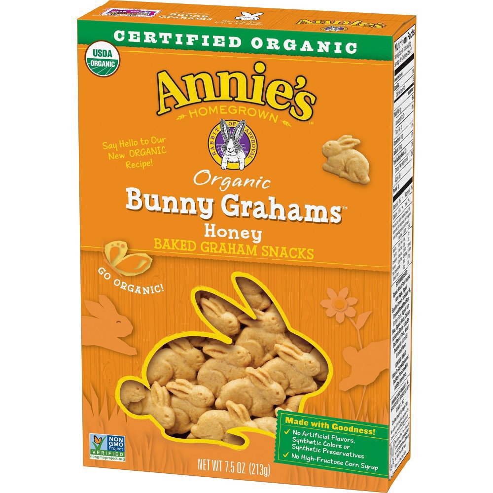 slide 52 of 103, Annie's Organic Baked Bunny Grahams Snacks, Honey, 7.5 oz., 7.5 oz