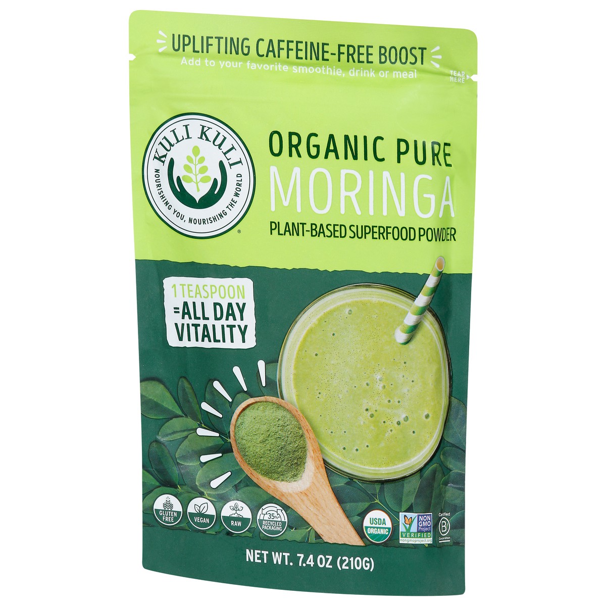 slide 4 of 9, Kuli Kuli Organic Pure Moringa Plant-Based Superfood Powder 7.4 oz, 7.4 oz