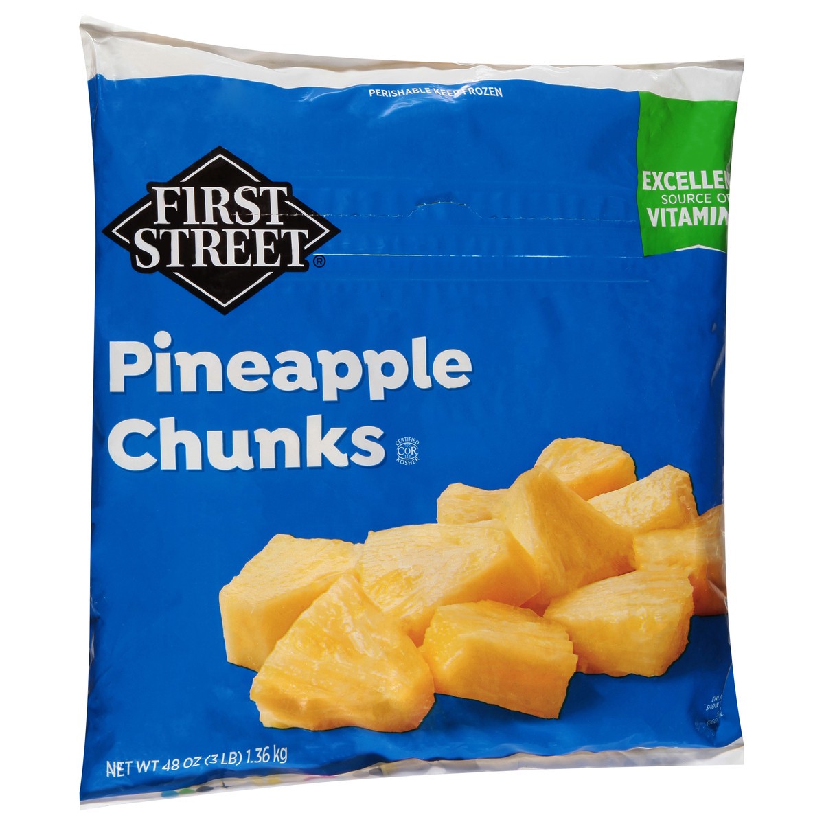 slide 13 of 13, First Street Pineapple Chunks, 3 lb