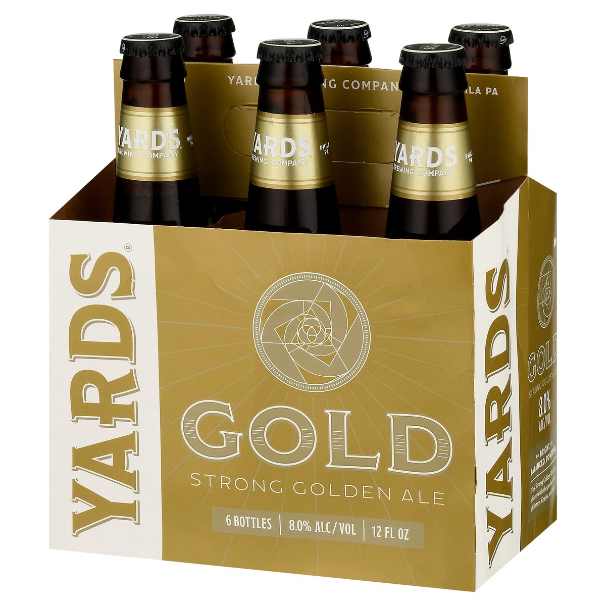 slide 7 of 9, Yards Strong Golden Ale Gold Beer 6 - 12 fl oz Bottles, 72 oz