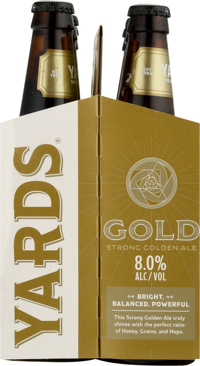 slide 8 of 9, Yards Strong Golden Ale Gold Beer 6 - 12 fl oz Bottles, 72 oz