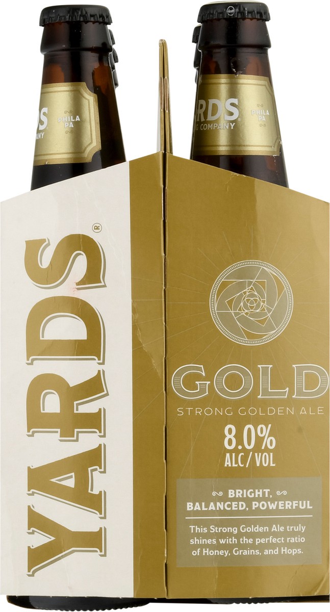 slide 3 of 9, Yards Strong Golden Ale Gold Beer 6 - 12 fl oz Bottles, 72 oz