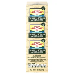 Land O Lakes Deli Less Sodium White American Cheese (Reg Sliced)