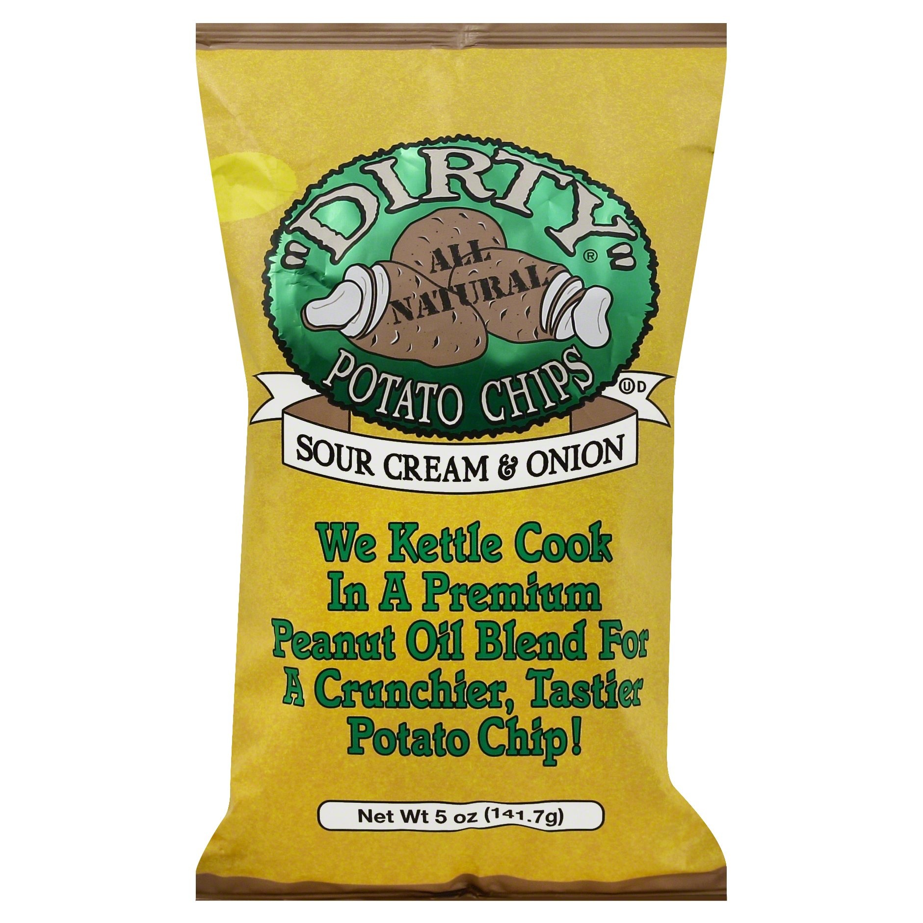 slide 1 of 6, Dirty Sour Cream & Onion Kettle Cook Potato Chips, 5 oz