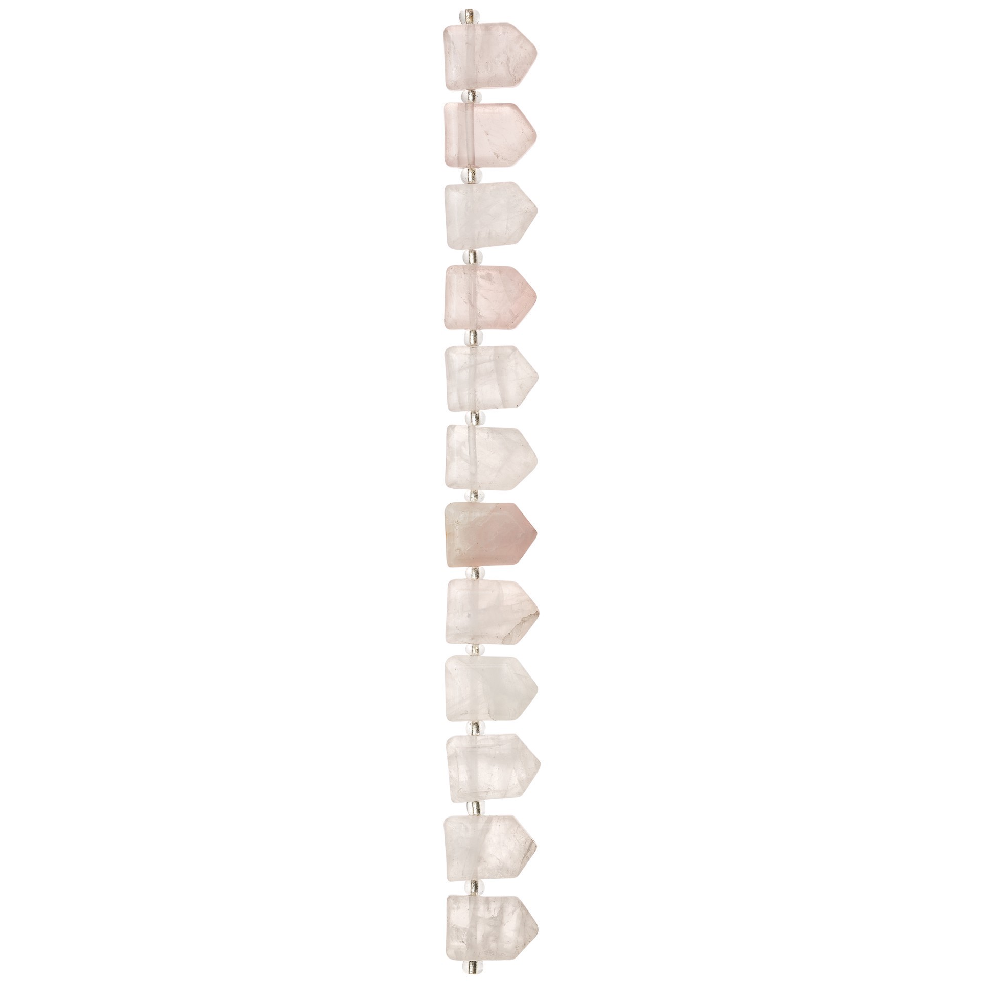 slide 3 of 3, Rose Quartz Arrow Beads By Bead Landing, 18mm, 18mm