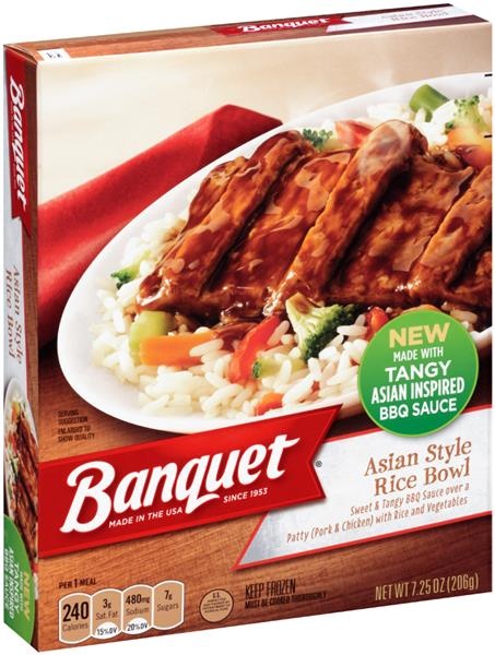 slide 1 of 1, Banquet Asian Style Rice Bowl, 7.25 oz