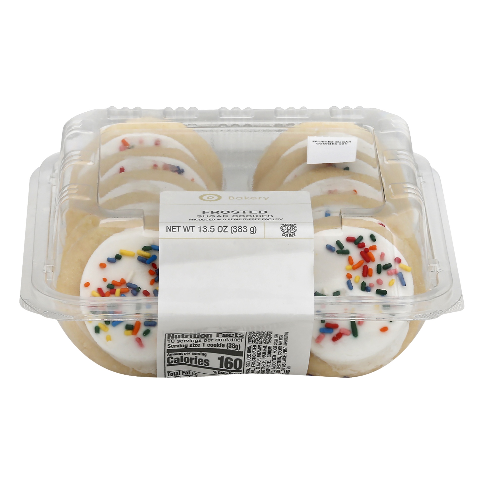 slide 1 of 1, Publix Bakery Frosted Sugar Cookies, 13.5 oz