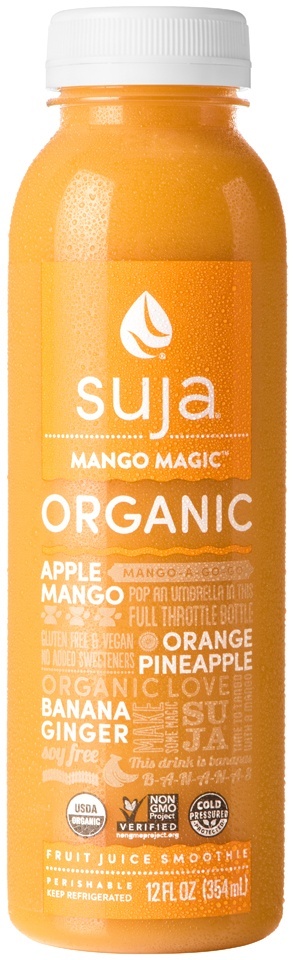 slide 1 of 1, Suja Mango Magic Organic Fruit Juice Smoothie, 12 fl oz