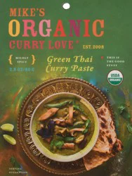 Mike's Organic Curry Love Mildly Spicy Green Thai Curry Paste 2.8 oz Box