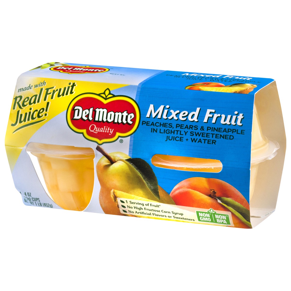 slide 3 of 9, Del Monte Mixed Fruit 4 ea, 4 ct