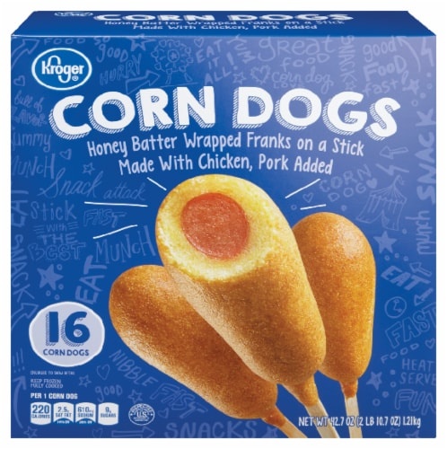 slide 1 of 1, Kroger Corn Dogs, 16 ct; 2.67 oz