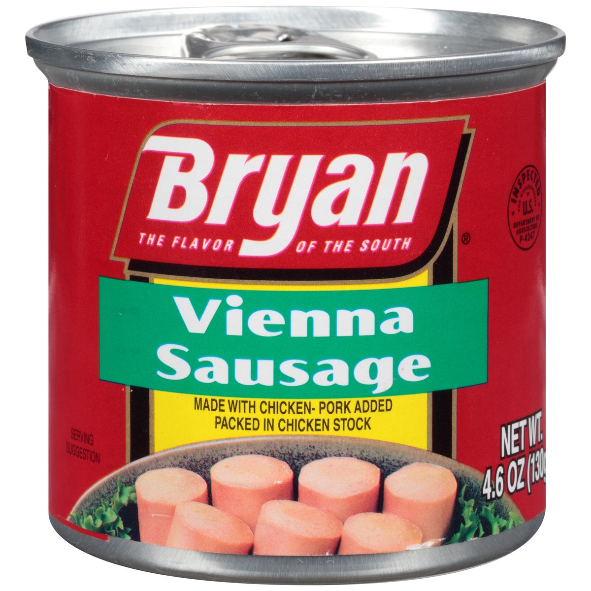 slide 1 of 7, Bryan Vienna Sausage 4.6 oz. Pull-Top Can, 4.6 oz